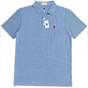 NWT Johnnie-O Hangin’ Out “Nelly” Blue Striped Philadelphia Phillies Polo XXL